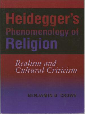 cover image of Heidegger's Phenomenology of Religion